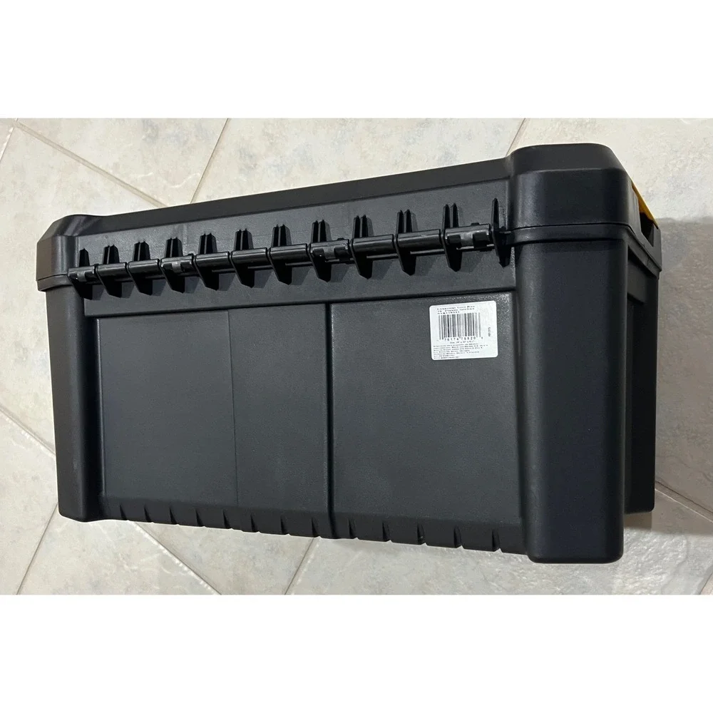 Stanley Essential 19 Inch Plastic Tool Box with Removable Tray STST19331 Black - Picture 7 of 10